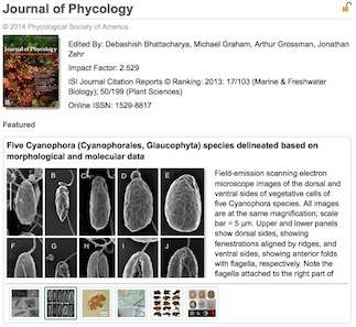 screenshot of J Phycol